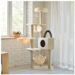  Macskabútor több szintes - 160 cm - bézs