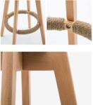 Quasar & Co 2 db bárszék szett, Quasar & Co. ® LOFT, forgatható, 360°-os forgórendszerrel, magas kialakítás, textil/fa/szivacs kárpitozás, alkalmas konyhába, 37x37x80 cm, szürke