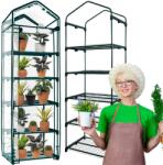 SPRINGOS kerti fóliás Üvegház 70x50x200cm 130g/m2 - Zöld (SPRI-GT0007)