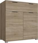 Black and White Style Bien03 komód - sonoma tölgy 80x80x35cm