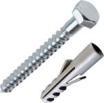 JKH állványcsavar 8x70mm + Tipli 14mm Sb-4 (hatlapfejű)