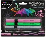 kidea Kidea, marker evidentiator, metalic, 3 buc