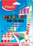 Maped Maped, Colorpeps, carioci cu doua fete, 20 culori