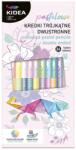Globo Kidea, creioane triunghiular, cu doua fete, pastelate, 24 culori