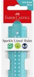 Faber-Castell Vonalzó, műanyag, törhetetlen, 30 cm, FABER-CASTELL "Sparkle", vegyes színek (TFC172030) - jatekotthon