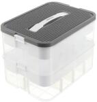 KRUZZEL Tárolódoboz építőjátékhoz, 15 l, 2 szintes (5900779956216) (5900779956216)