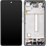 Samsung Piese si componente Display cu Touchscreen Samsung Galaxy A53 5G A536, cu Rama, Negru, Service Pack GH82-28024A (GH97-28025A) - pcone