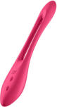 Satisfyer Elastic Joy - акумулаторен, гъвкав вибратор за двойки (червен)