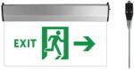 2r EXIT üveg LED kijáratjelző 3W 2órás jobbra nyíl (L0102032002)