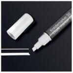 Sigel Folyékony krétamarker, vágott hegy, 1-5 mm SIGEL, fehér (BA181) - mystock