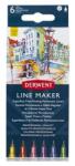 Derwent Tűfilc készlet, 0, 3 mm, DERWENT "Line Marker", 6 különböző szín (2305576) - mystock