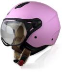 NAXA S33-E Nyitott Bukósisak (Matt rózsaszín)