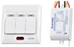 ELMARK Intrerupatorul triplu cu RF cu 3 canale 600W alb, 99103 (99103)