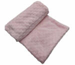 Vaganza takaró wellsoft dupla nyomott mintás 70x90cm Rózsaszín - manopalota