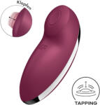 Satisfyer Tap & Climax 2 - vibrator și stimulator clitoris 2în1 - roșu (4061504046044) Vibrator