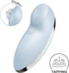 Satisfyer Tap & Climax 2 - 2în1 stimulator clitoris și vibrator (albastru) (4061504046037)
