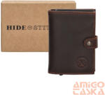 Hide and Stitches 20415 097 Hide and Stitches safety wallet sötétbarna