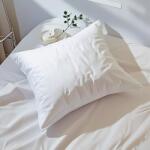 Fabricat in Romania Perna hotel bumbac percale 70 × 70 cm, Luxury, umplutura microgel, alba