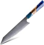 HARAHU Cuțit de bucătărie Damasc SA-20094 - Kiritsuke/Albastru KP20094