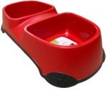 Nunbell dupla etetőtál-nagy - Piros