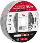 Maclean RG6 koaxiális kábel, teljes réz, 50 m, 6, 8 mm (62375)