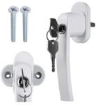 Malatec Fehér, kulccsal zárható univerzális ablak- és erkélykilincs, 13 cm (00023438)