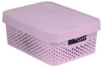 Keter Infinity lyukacsos fedeles tárolódoboz, 11 l, rózsaszín (46862)
