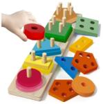 Kruzzel Fa Alakzatrendező Puzzle Gyermekeknek: A Kézügyesség és Logika Fejlesztése Játékosan (00022492)