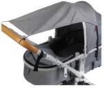 Malatec Szürke vízálló napvédő előtető Malatec 23975 babakocsihoz, 50×36×72 cm (00023975)