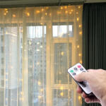  LED-es háttérfüggöny 3x3 m - meleg fehér (WH002)