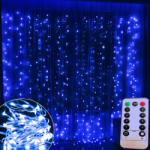  LED-es háttérfüggöny 3x3 m - kék (WH001_b)