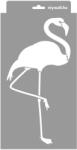 MyWall Flamingó stencil - 3D - 18x35 cm kicsi