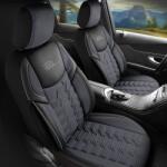 Panda Set Huse Scaune Auto pentru Ford Focus - Panda Berlin, gri petrol, 11 piese