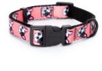 Nobleza Bulldog mintás textil nyakörv (Sz1.5 cm x H25-40 cm) (046515_B)