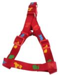Nobleza Kutyamintás piros színű textil hám "XS" méret (Sz1.0 cm x H25-40 cm) (017102_P)