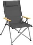 art Scaun pliabil gradina, camping, pescuit, material Oxford, cu tetiera, buzunar, spatar reglabil, gri, 74x59.5x98 cm GartenVIP DiyLine (AR218501) - eurostoc - 329,93 RON
