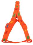 Nobleza Kutyamintás narancssárga színű textil hám "XS" méret (Sz1.0 cm x H25-40 cm) (017102_N)