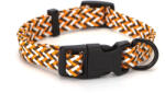 Nobleza Narancssárga-barna textil nyakörv (Sz1.0 cm x H20-30 cm) (042876_NB)