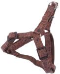 Nobleza Barna bőr hatású nyomott mintás kutyahám "XS" méretű (Sz1.0 cm x H25-40 cm) (015627_B)