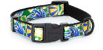Nobleza Zöld alapon mintás textil nyakörv (Sz1.5 cm x H25-40 cm) (046515_Z)