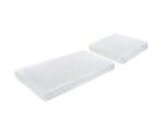 Eurogloria Set saltele patut eurogloria touring 110x70x6 cm, 50x70x6 cm, fibra cocos-spuma, 40x70x3 cm burete, husa lavabila din microfibra Saltea bebelusi