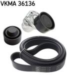 SKF Set curea transmisie cu caneluri SKF VKMA 36136 (VKMA 36136) - automobilus