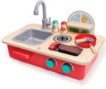 Hape Jucarie din lemn mini bucatarie cu chiuveta Hape 7 piese (E3201A) Bucatarie copii