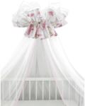 MimiNu Baldachin mare din tull, Cu funda din bumbac, 400x170 cm, Pink Ballerina (6426972013239)