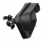 Gigapack Kerékpáros és motoros telefontartó (kormányra, 360°-ban forgatható, por és vízálló cipzáras tok, 4.8-5.5") FEKETE CAT S60, Apple iPhone 7 4.7, Apple iPhone 7 Plus 5.5, Blackberry DTEK (GP-138521)