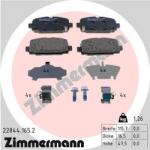 ZIMMERMANN set placute frana, frana disc ZIMMERMANN 22844.165. 2 (22844.165.2)