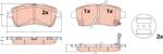 TRW set placute frana, frana disc TRW GDB2580 (GDB2580)