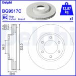 DELPHI Disc frana DELPHI BG9517C (BG9517C) - automobilus