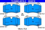 ATE set placute frana, frana disc ATE 13.0460-4818.2 (13.0460-4818.2)