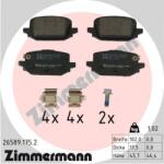 ZIMMERMANN set placute frana, frana disc ZIMMERMANN 26589.175. 2 (26589.175.2)